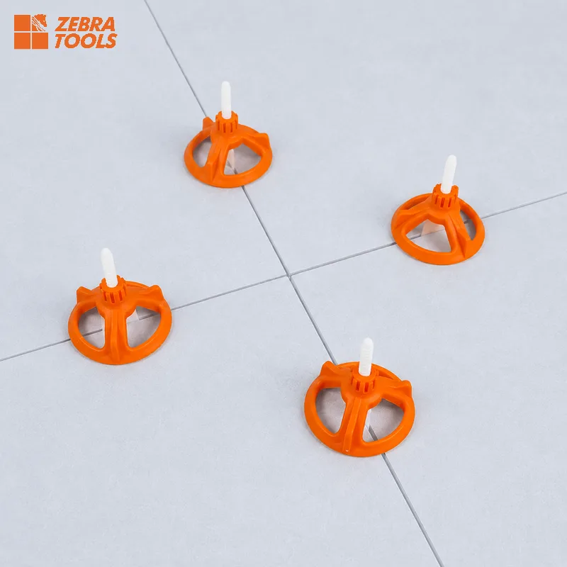 Spin Doctor tile leveling system applied to a large-format wall tile